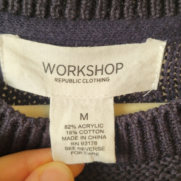 WORKSHOP REPUBLIC CLOTHING  knitted sweater - Picture 2 of 4